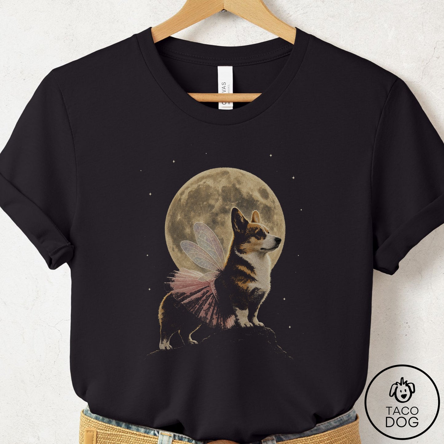 Corgi Fairy Moon T-Shirt