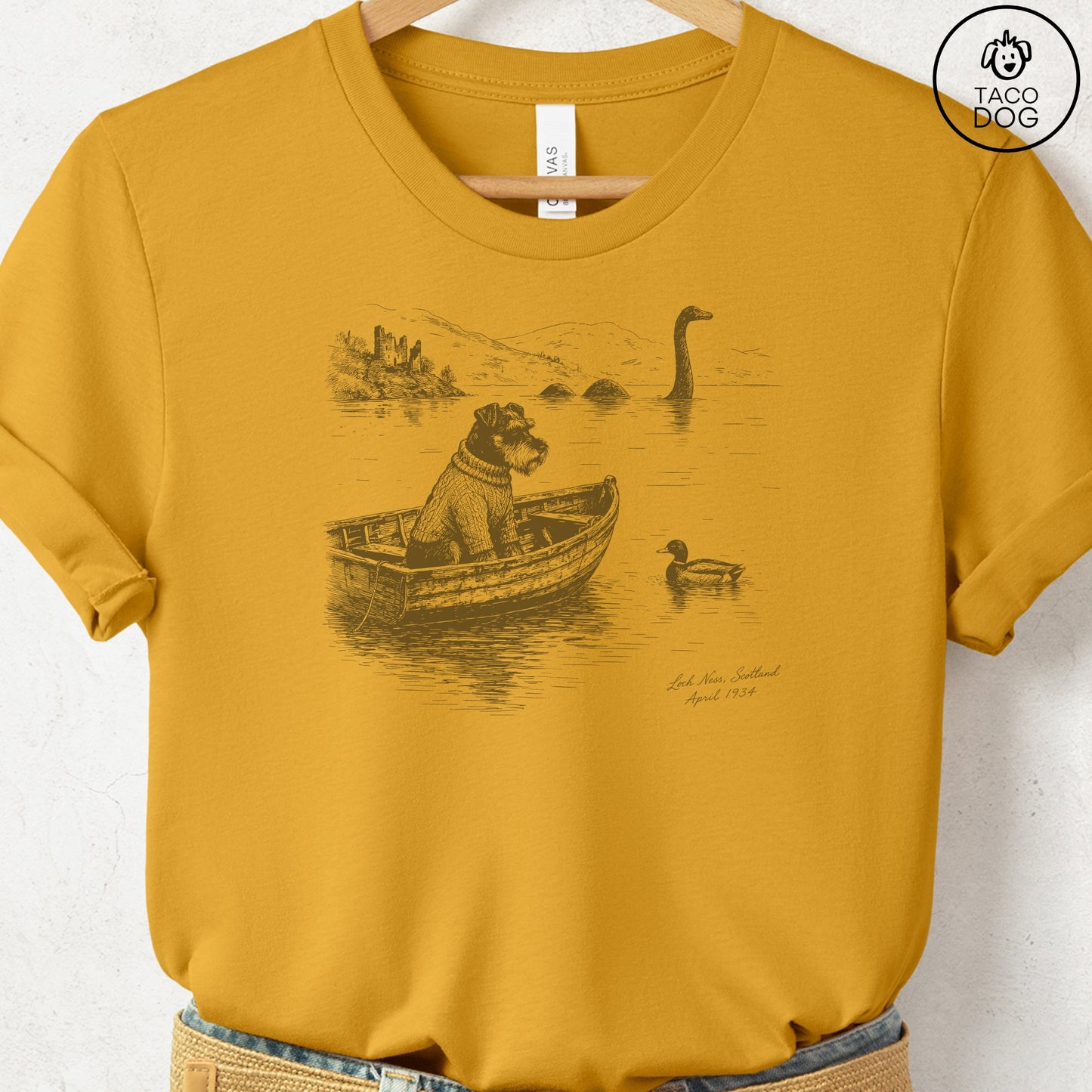 Schnauzer Loch T-Shirt