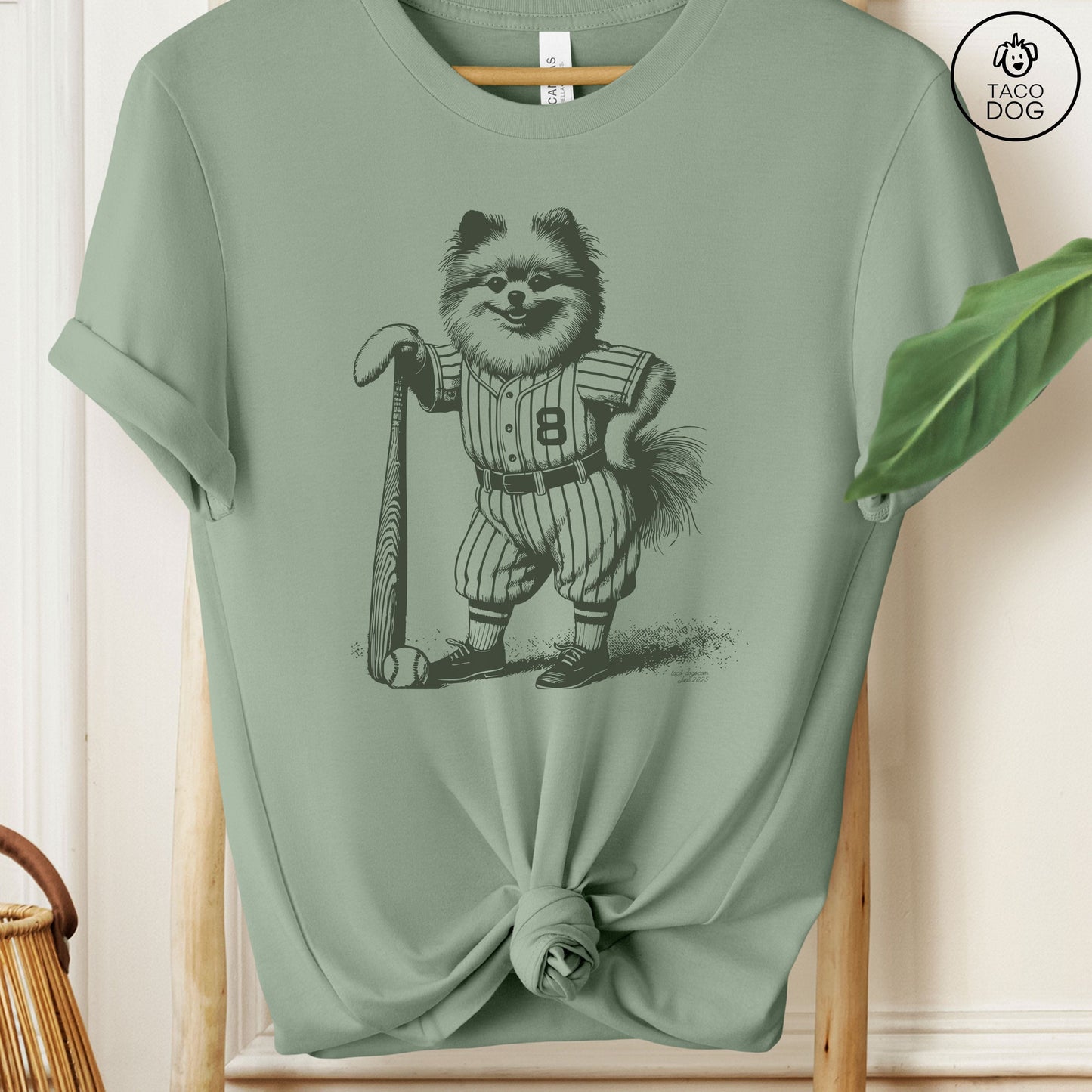 Pomeranian Baseball T-Shirt