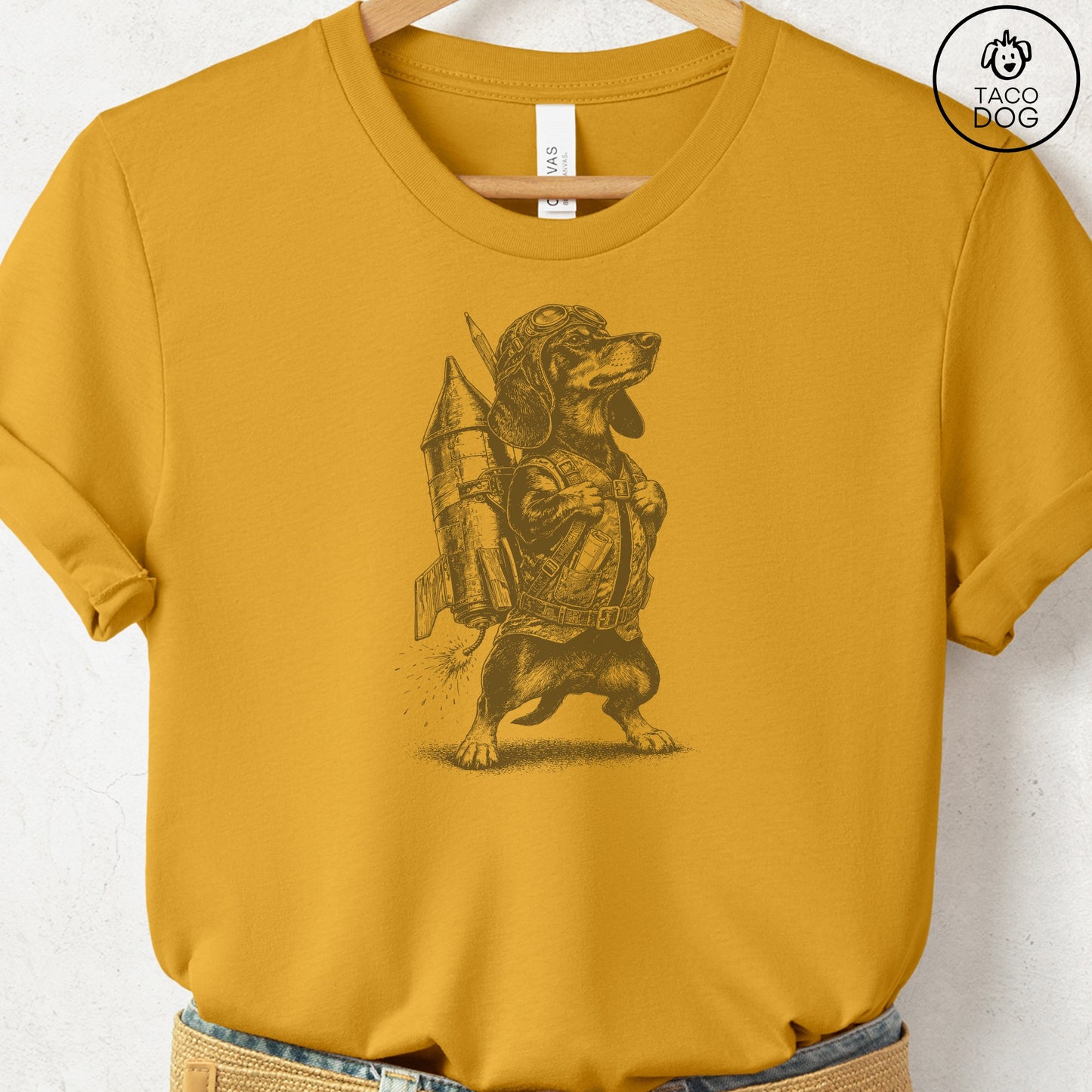 Dachshund Rocket Dog T-Shirt