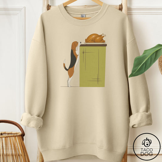 Beagle Turkey Sweatshirt Sand Taco-Dog