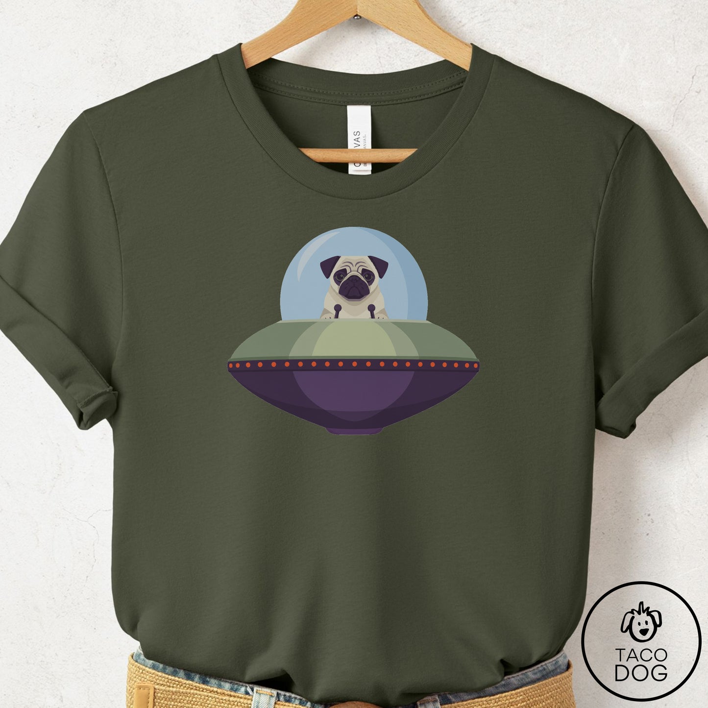 Pug UFO Commute T-Shirt