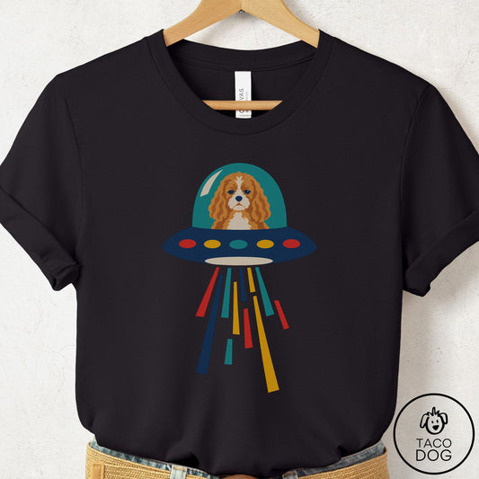 Cavapoo UFO Joyride T-Shirt Black Taco-Dog