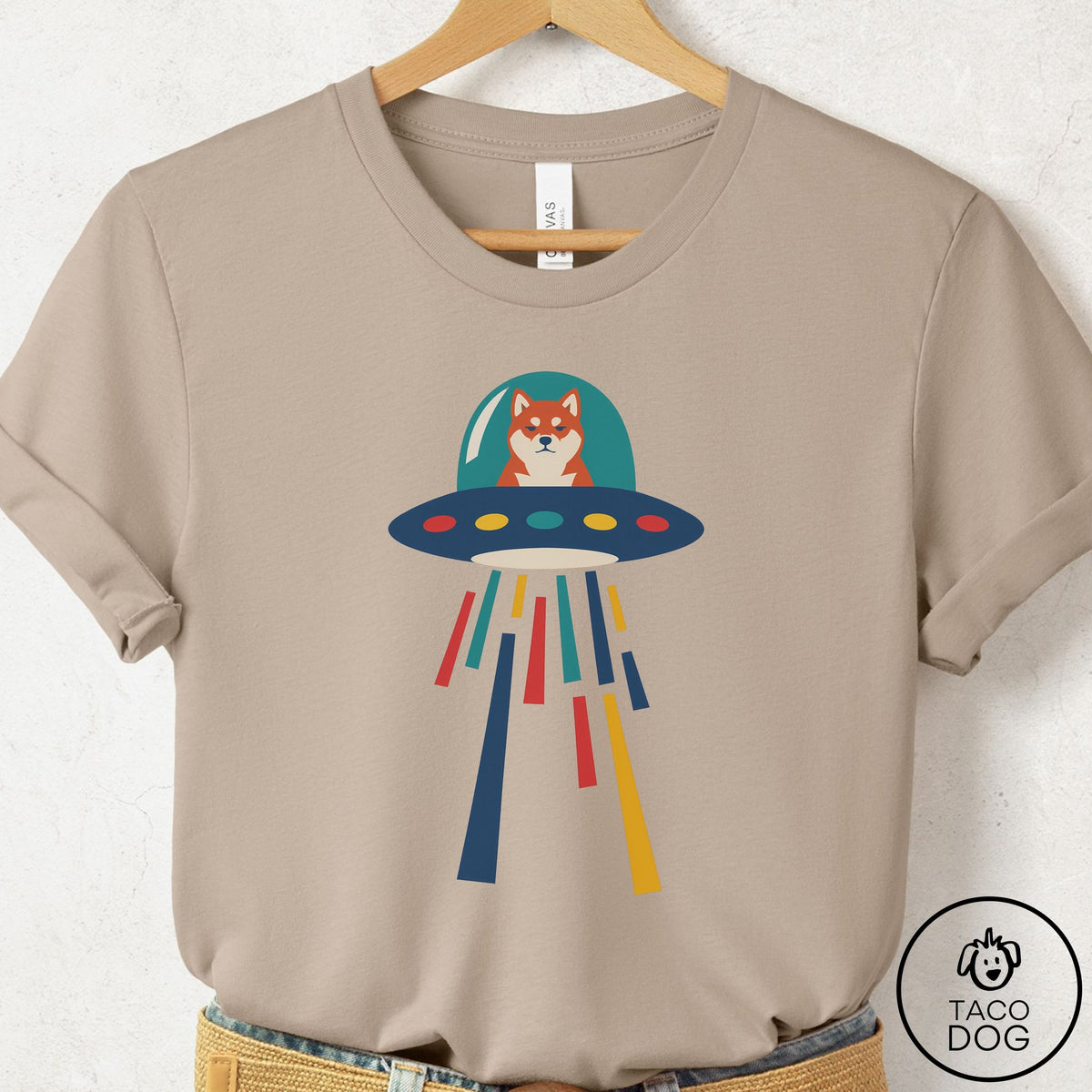 Shiba Inu UFO Joyride T-Shirt