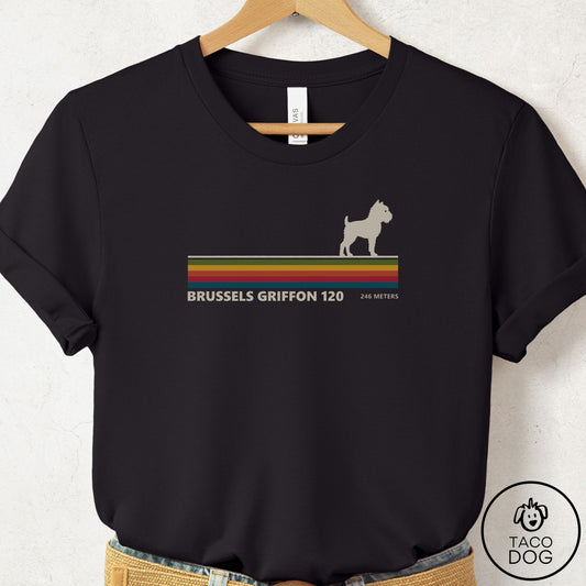 Brussels Griffon VHS T-Shirt Black Taco-Dog
