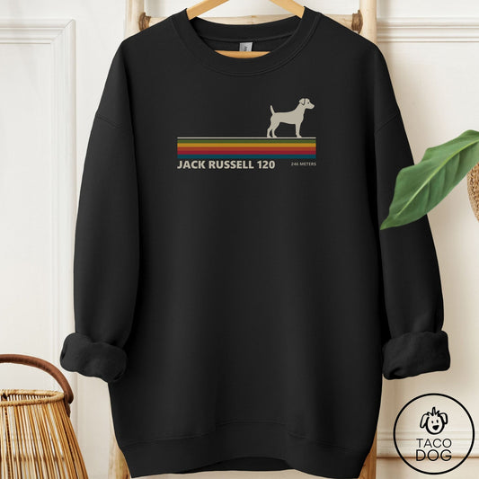 Jack Russell VHS Sweatshirt Black Taco-Dog