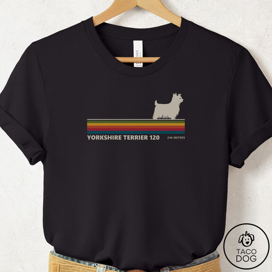 Yorkshire Terrier Yorkie VHS T-Shirt Black Taco-Dog