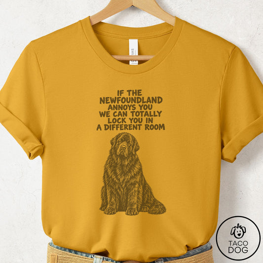 Newfoundland Annoys You T-Shirt Mustard Taco-Dog