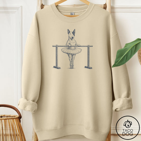 Bull Terrier Ballet Sweatshirt Sand Taco-Dog