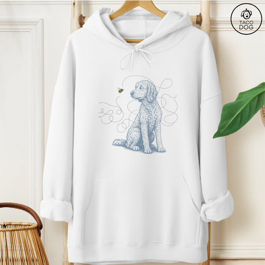 Doodle Bee Hoodie White Taco-Dog