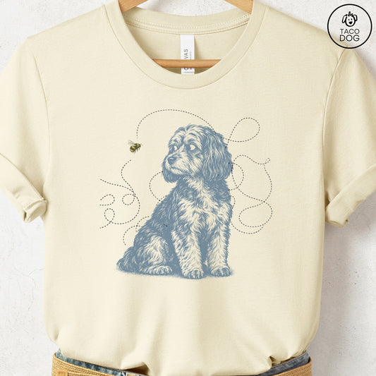 Havanese Bee T-Shirt Natural Taco-Dog