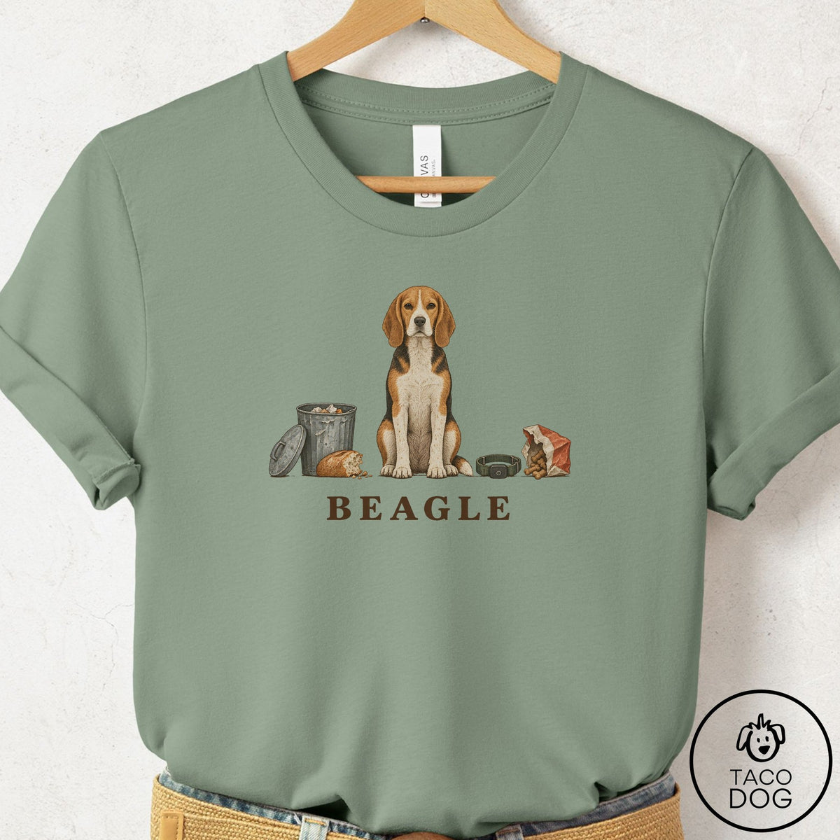 Beagle Breed Kit T-Shirt Sage Taco-Dog