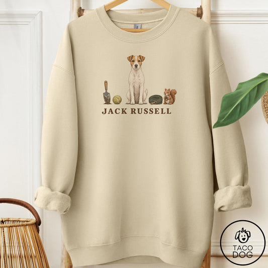 Jack Russell Breed Kit Sweatshirt Sand Taco-Dog