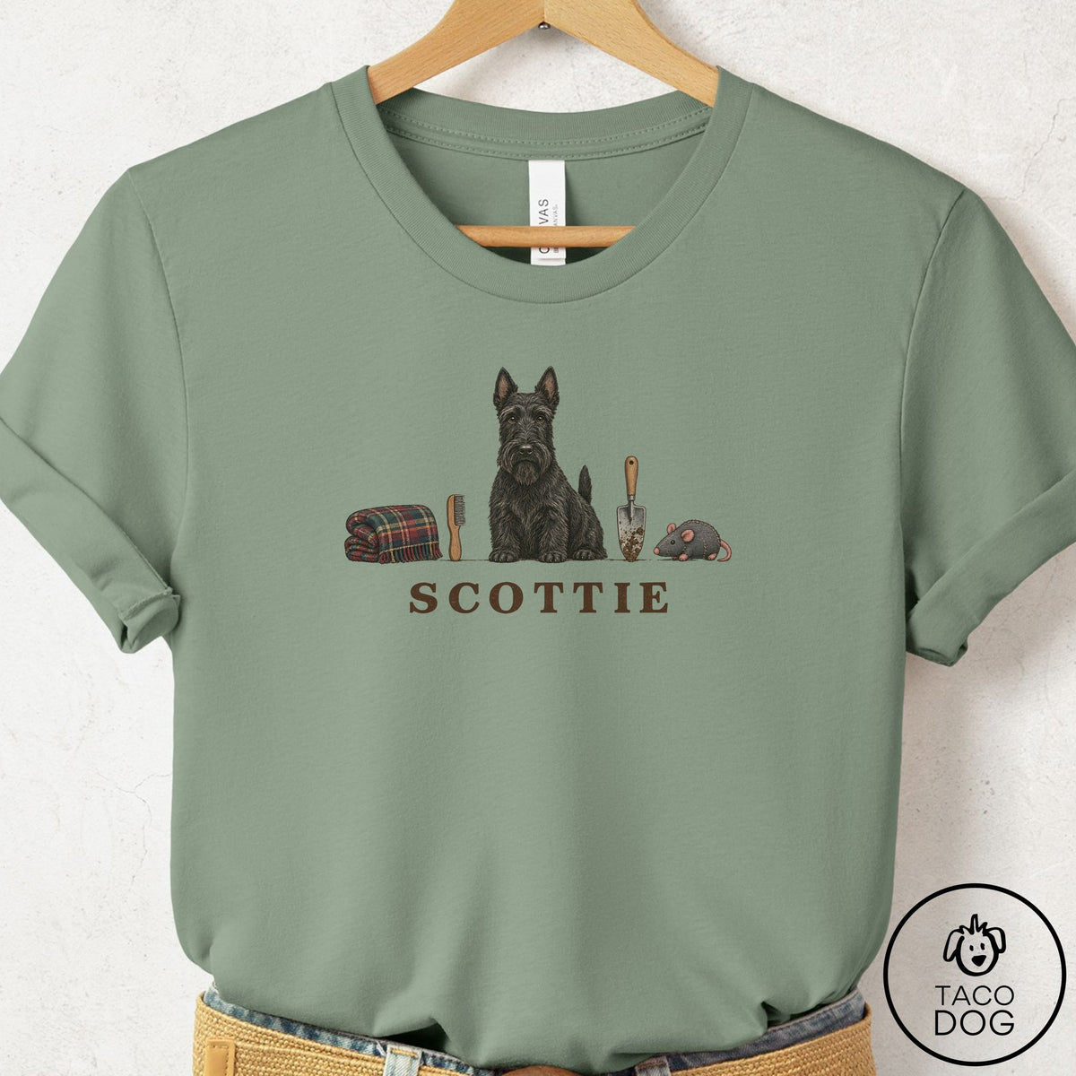 Scottie Breed Kit T-Shirt Sage Taco-Dog