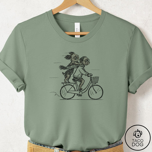 Brussels Griffon Carpool T-Shirt Sage Taco-Dog