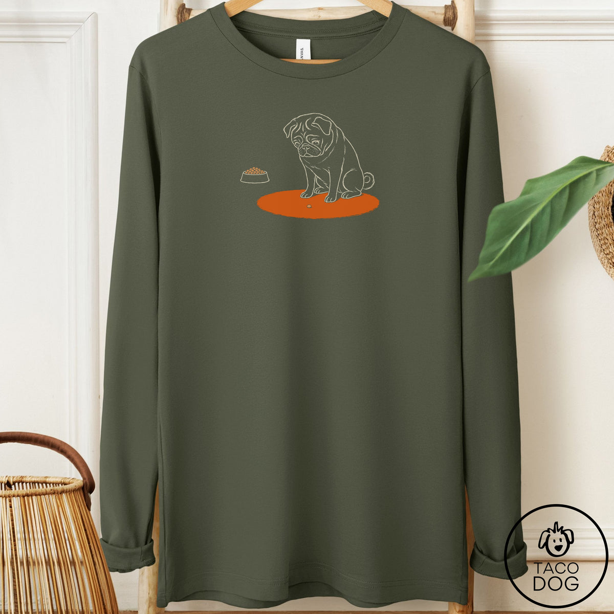 Pug Carryout Long Sleeve Tee