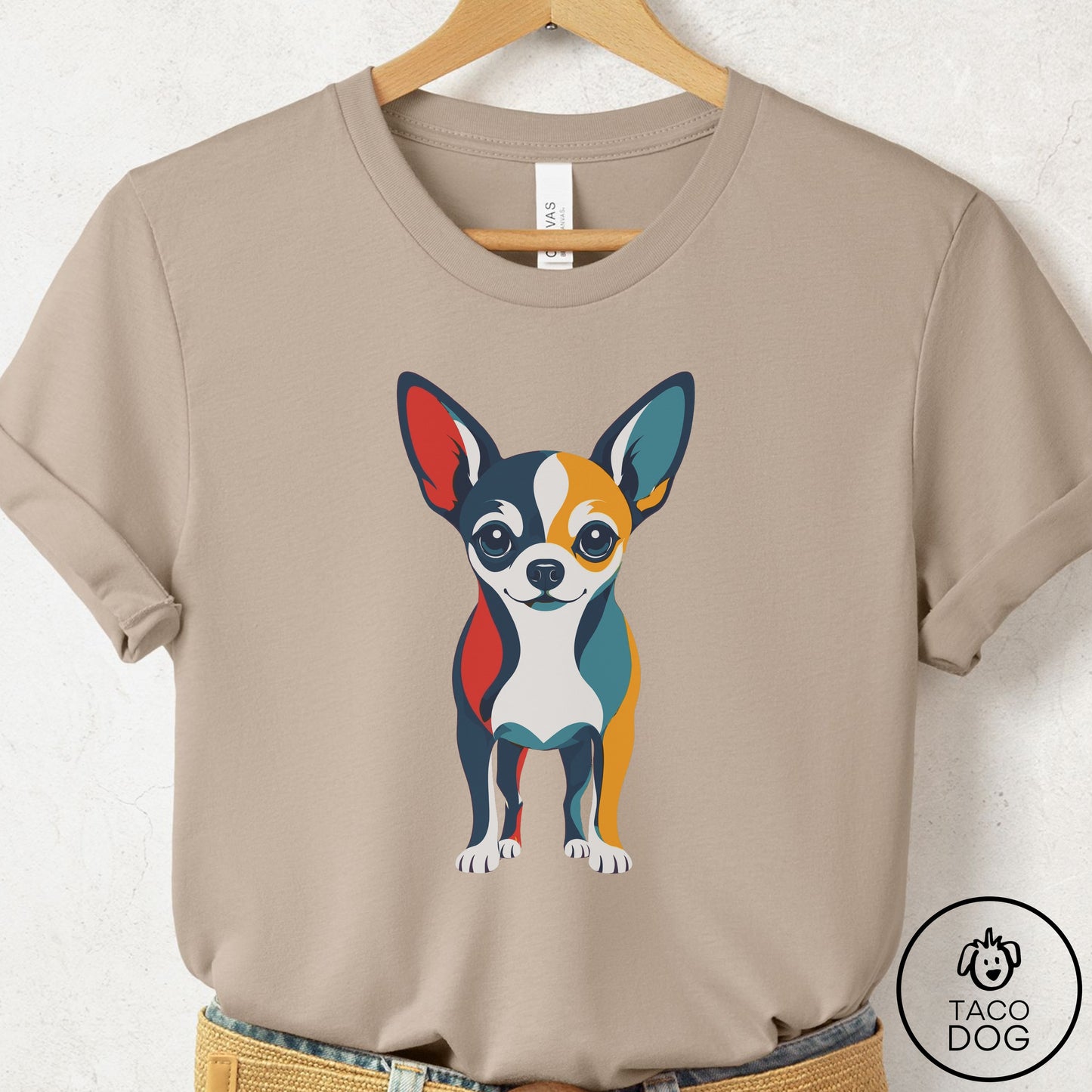 Chihuahua Color Block T-Shirt