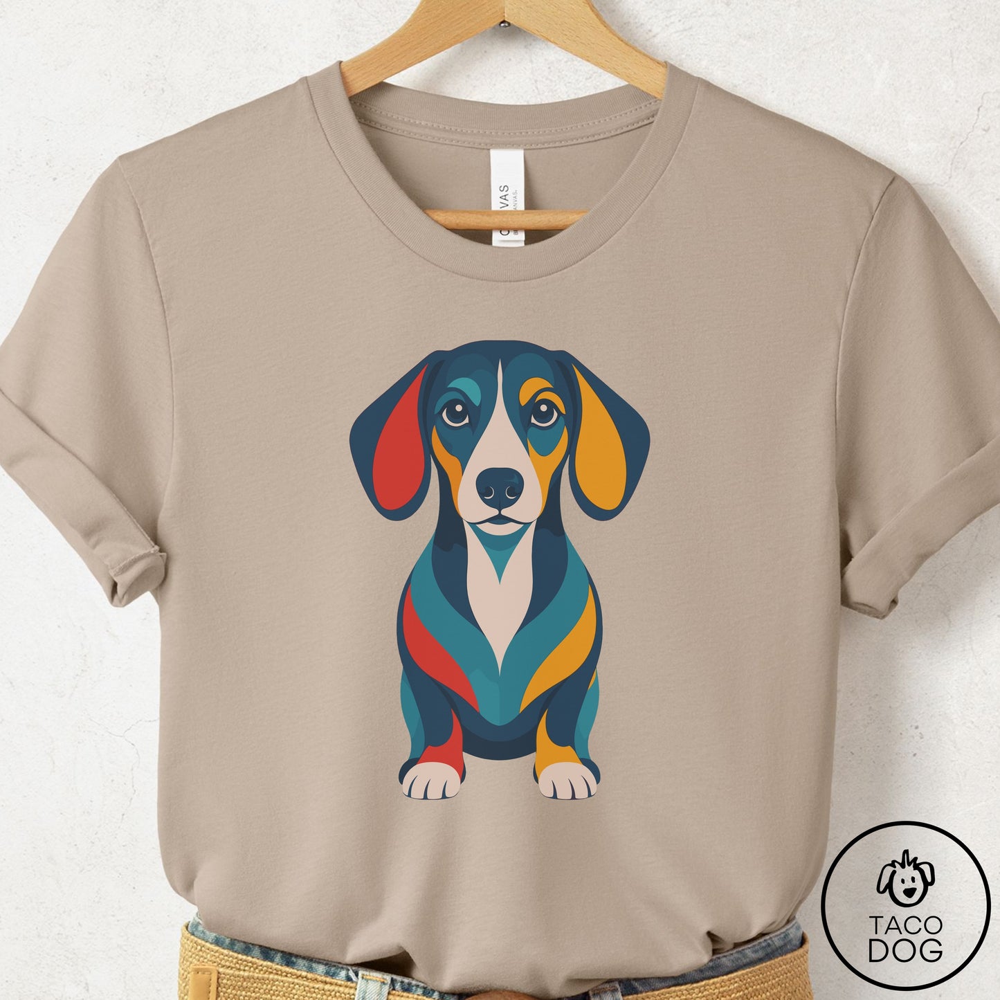 Dachshund Color Block T-Shirt