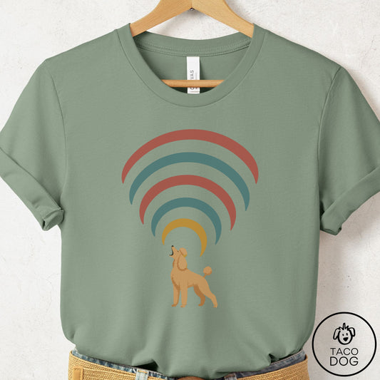 Poodle Decibel T-Shirt Sage Taco-Dog