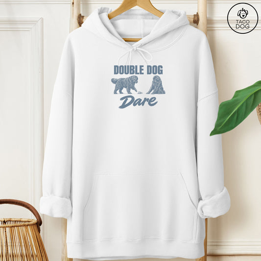 Newfoundland Double Dog Dare Hoodie White Taco-Dog