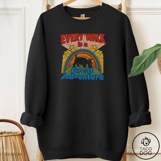 Scottie Every Walk Sweatshirt Black Taco-Dog