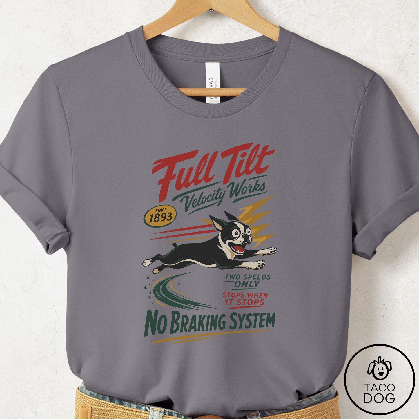 Boston Terrier Family Business T-Shirt Storm Taco-Dog