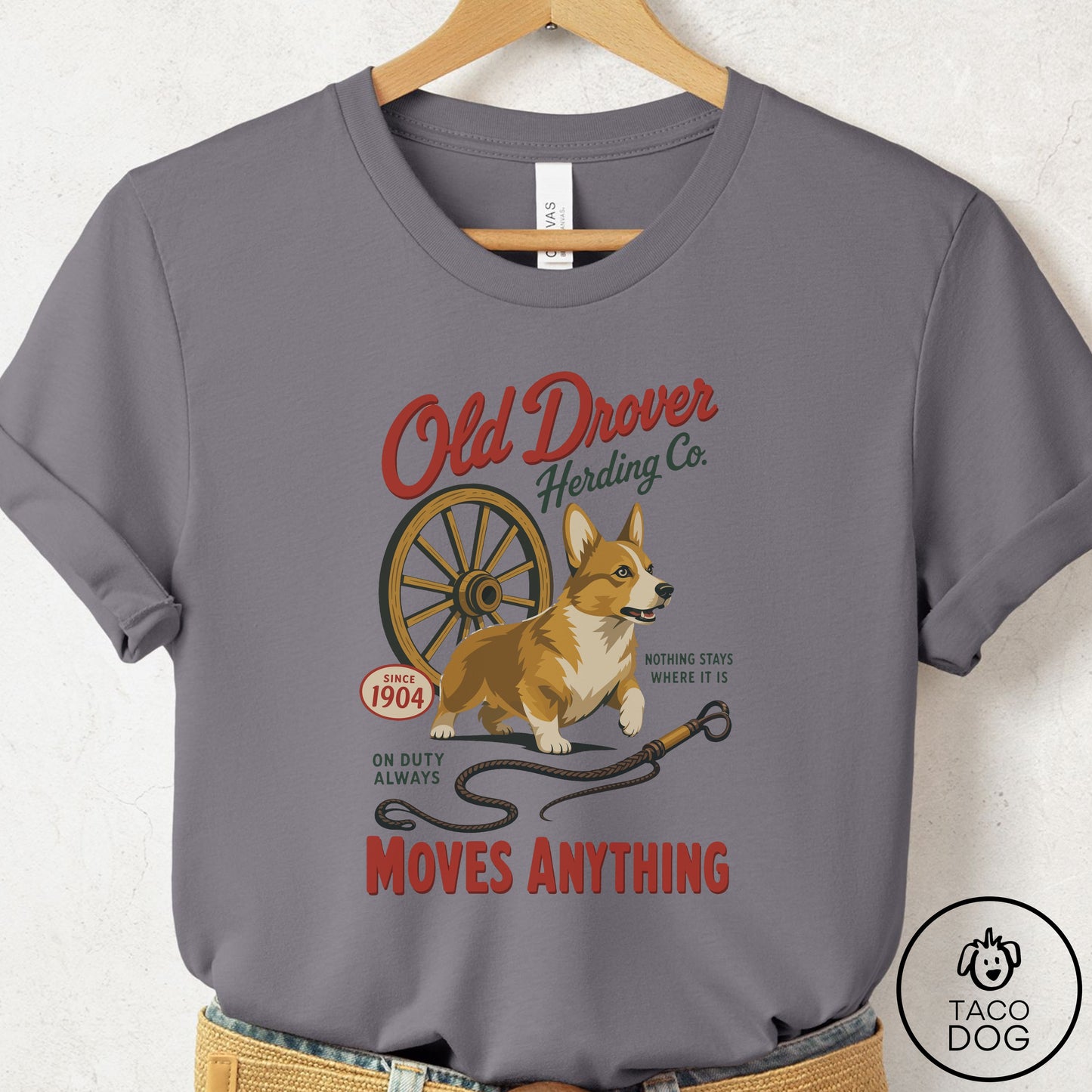 Corgi Family Business T-Shirt Storm Taco-Dog