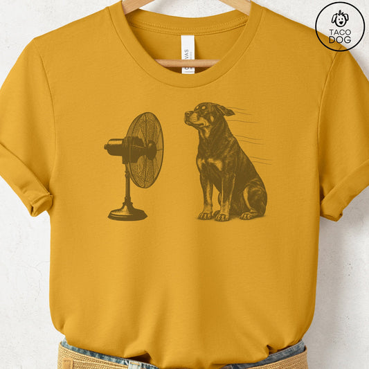 Rottweiler Fan T-Shirt Mustard Taco-Dog