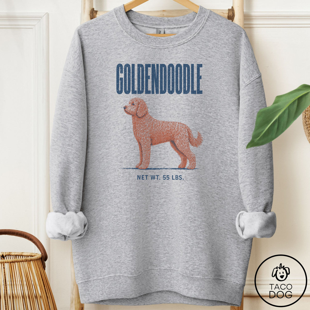 Doodle Feedsack Sweatshirt Sport Grey Taco-Dog
