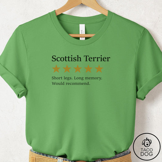 Scottie Five Star Review T-Shirt Leaf Taco-Dog