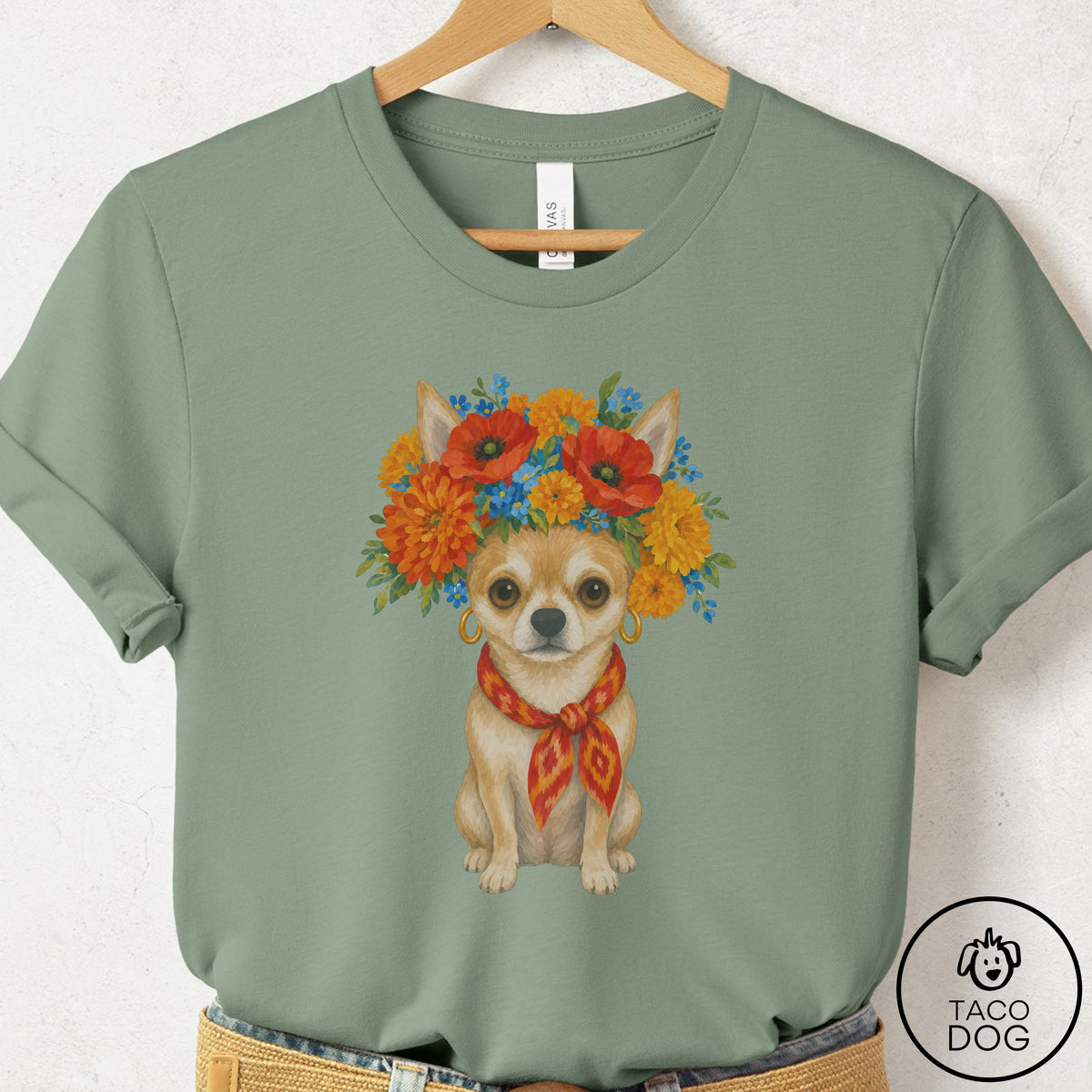 Chihuahua Flower Crown T-Shirt