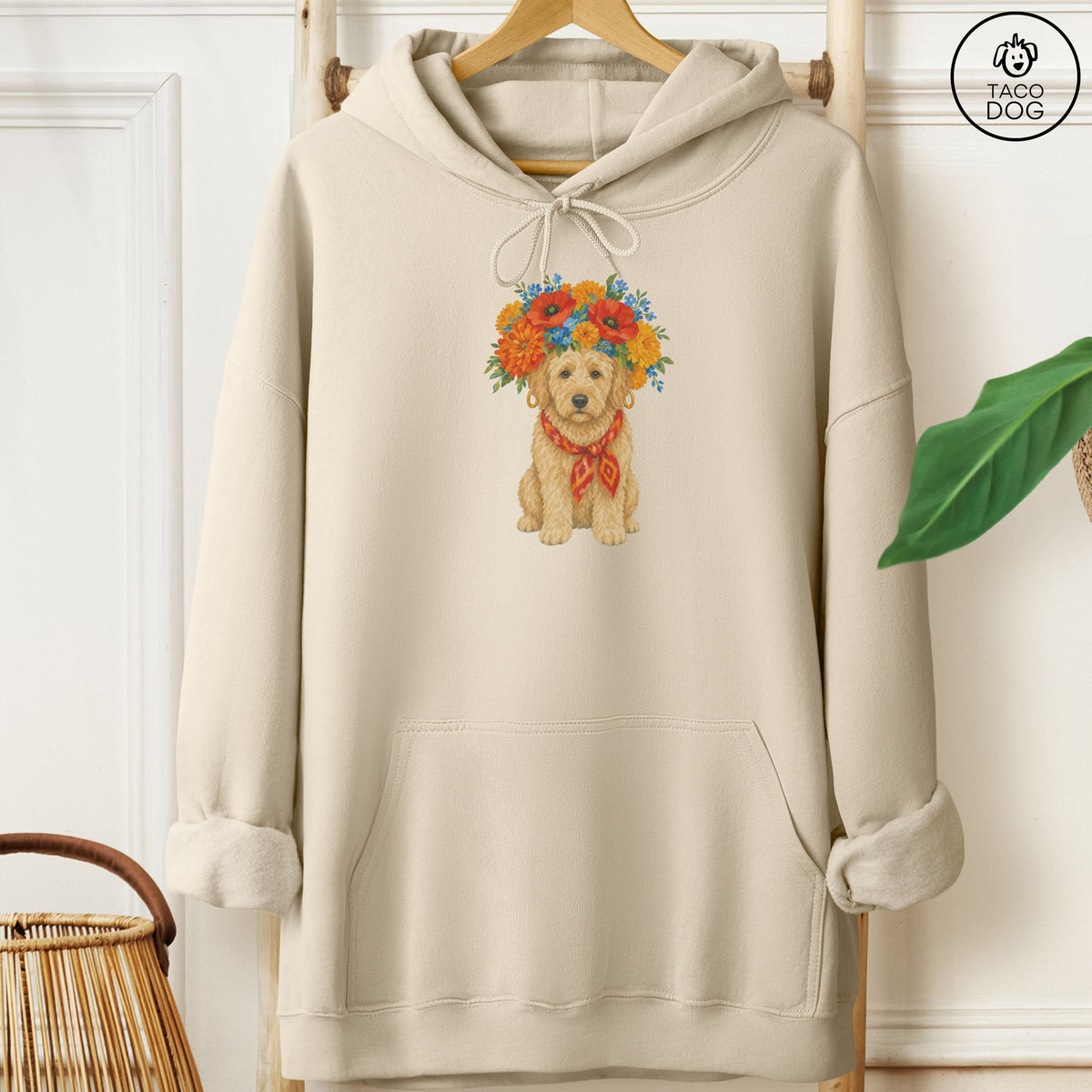 Doodle Flower Crown Hoodie