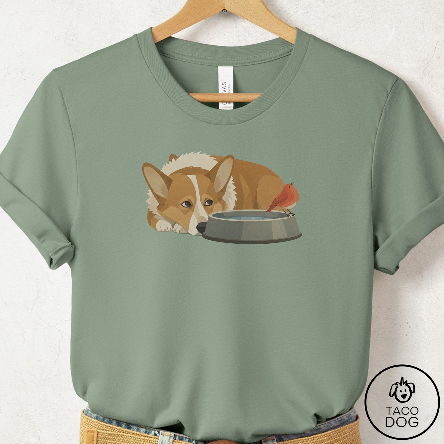Corgi Freeloader T-Shirt