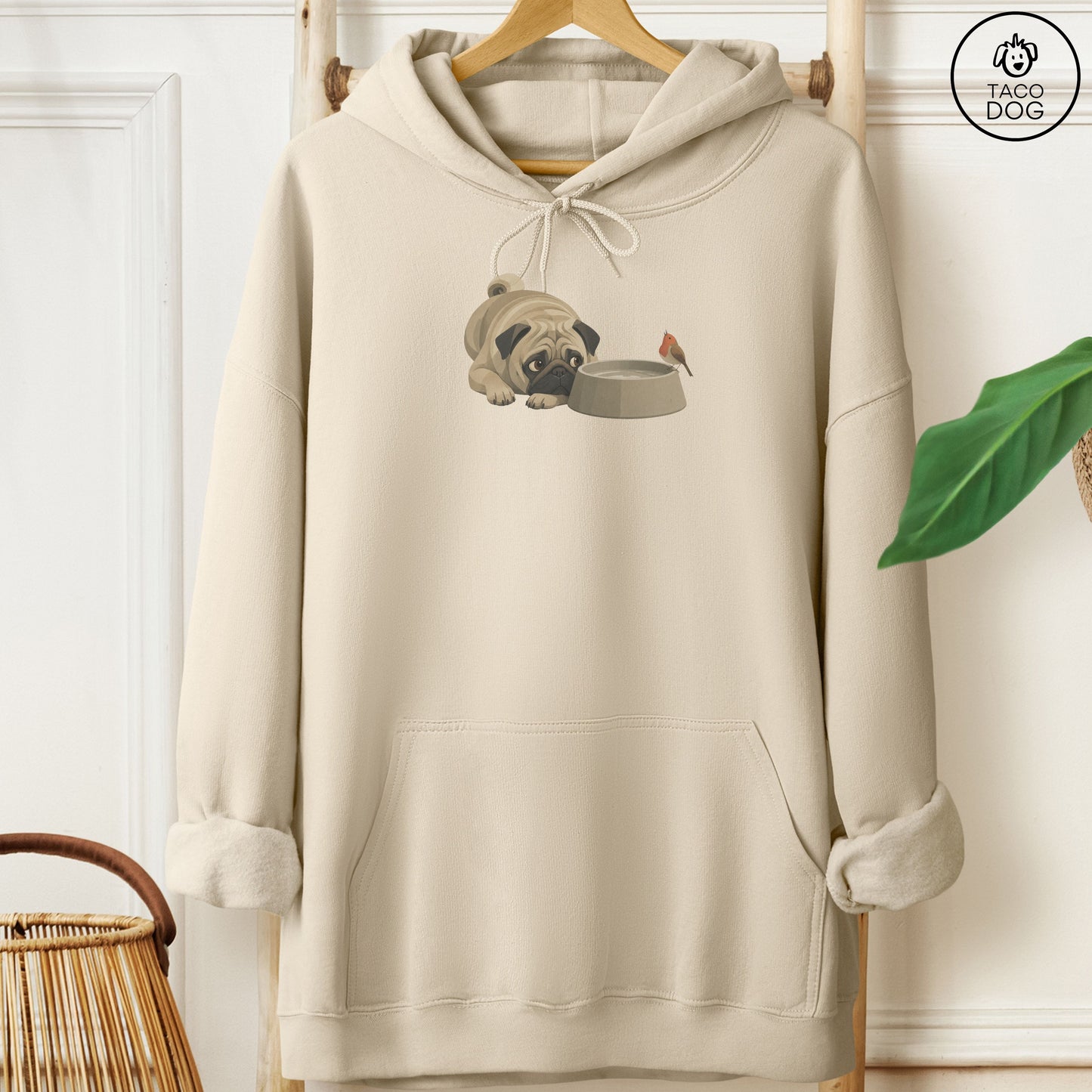 Pug Freeloader Hoodie
