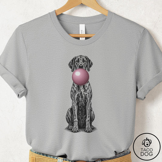 Great Dane Gum Bubblegum T-Shirt Athletic Heather Taco-Dog