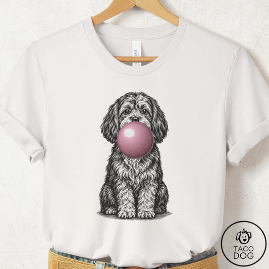 Havanese Gum Bubblegum T-Shirt Vintage White Taco-Dog