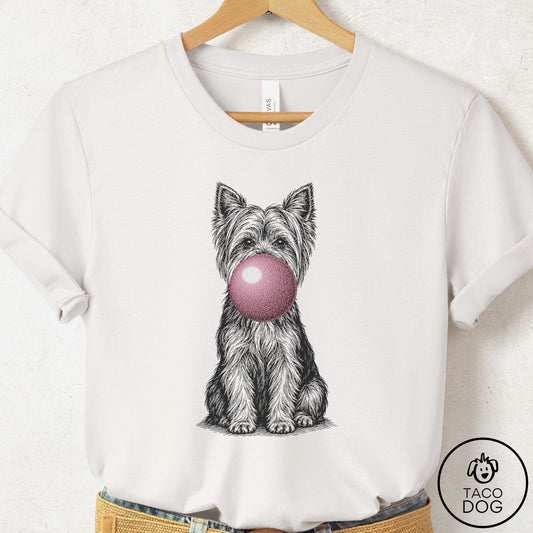 Yorkshire Terrier Yorkie Gum Bubblegum T-Shirt