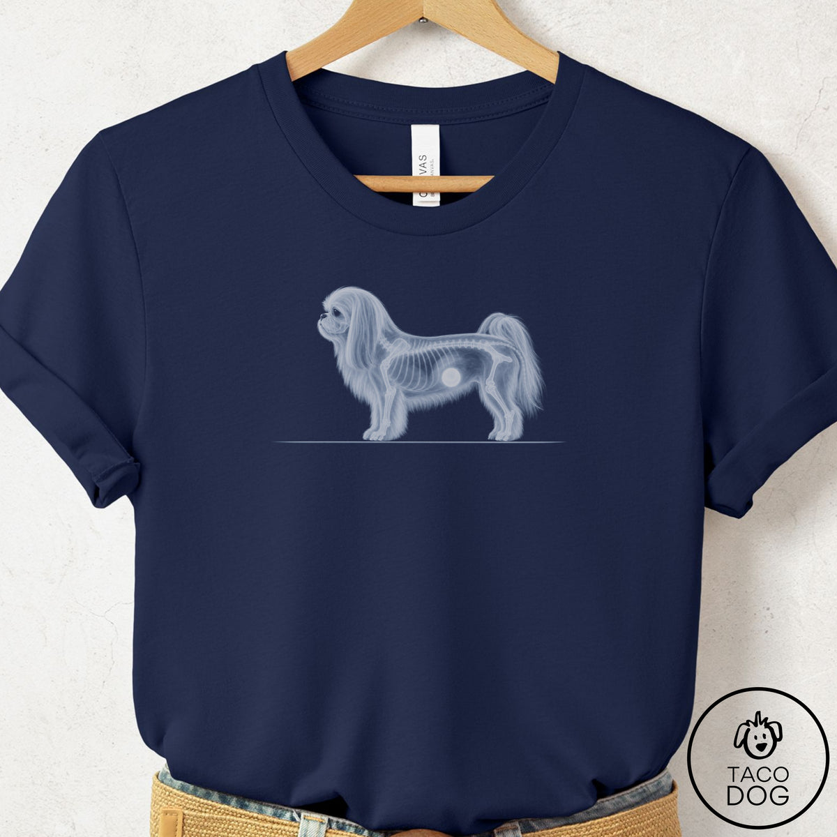 Shih Tzu Inventory T-Shirt Navy Taco-Dog