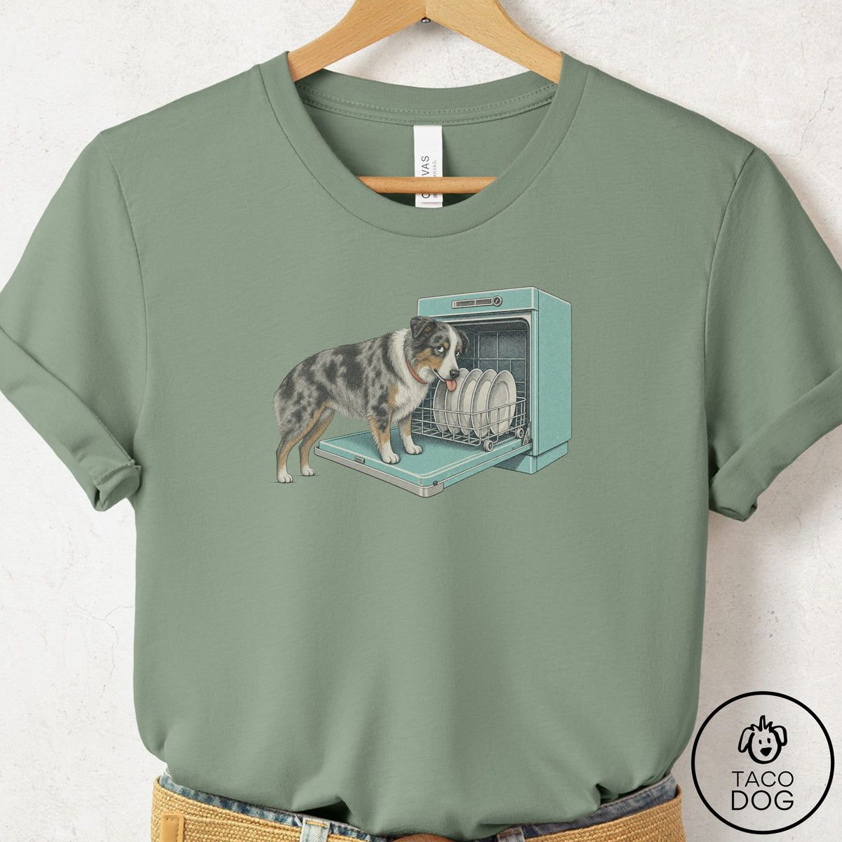Australian Shepherd Lower Rack T-Shirt