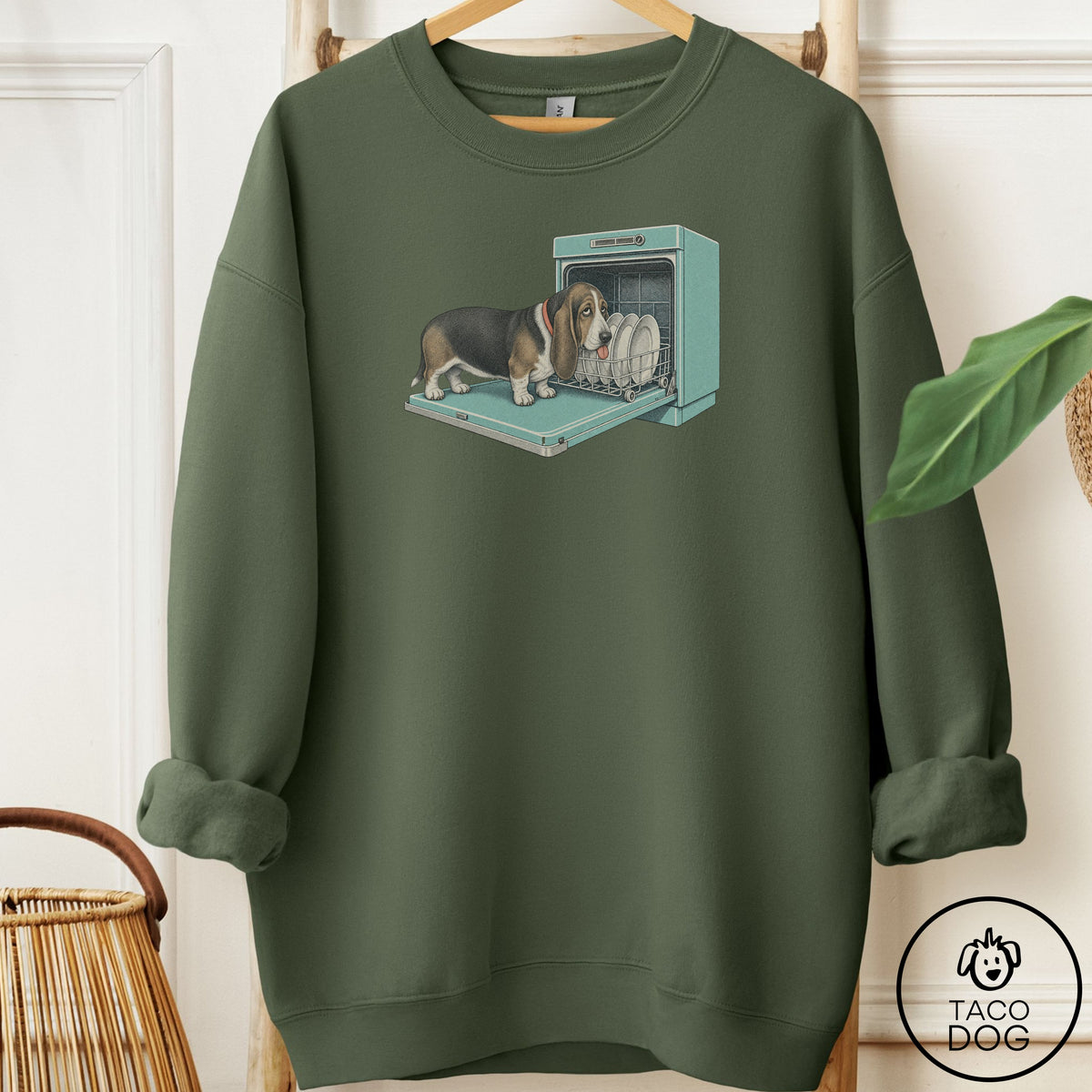 Basset Hound Lower Rack Sweatshirt