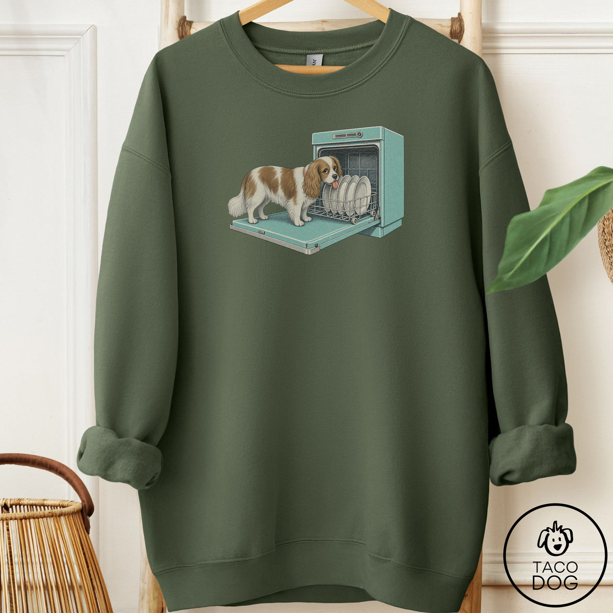 Cavalier King Charles Spaniel Lower Rack Sweatshirt