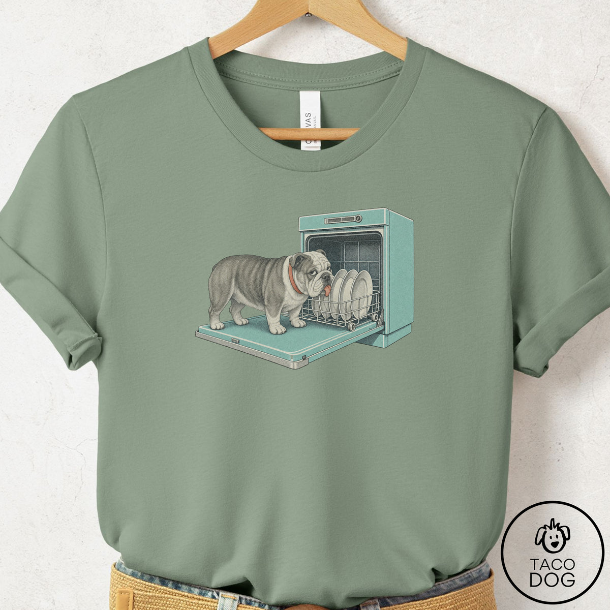 English Bulldog Lower Rack T-Shirt