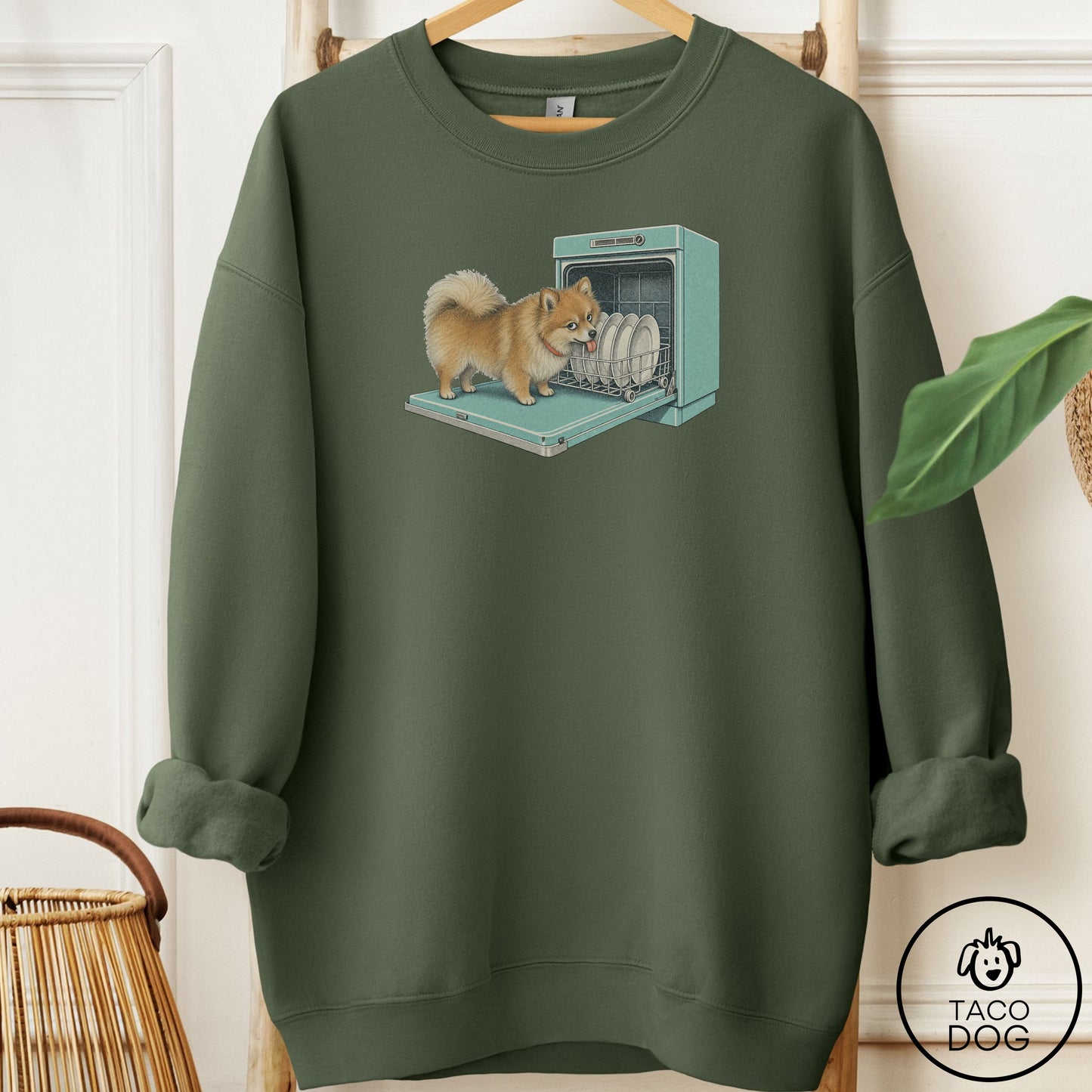 Pomeranian Lower Rack Sweatshirt