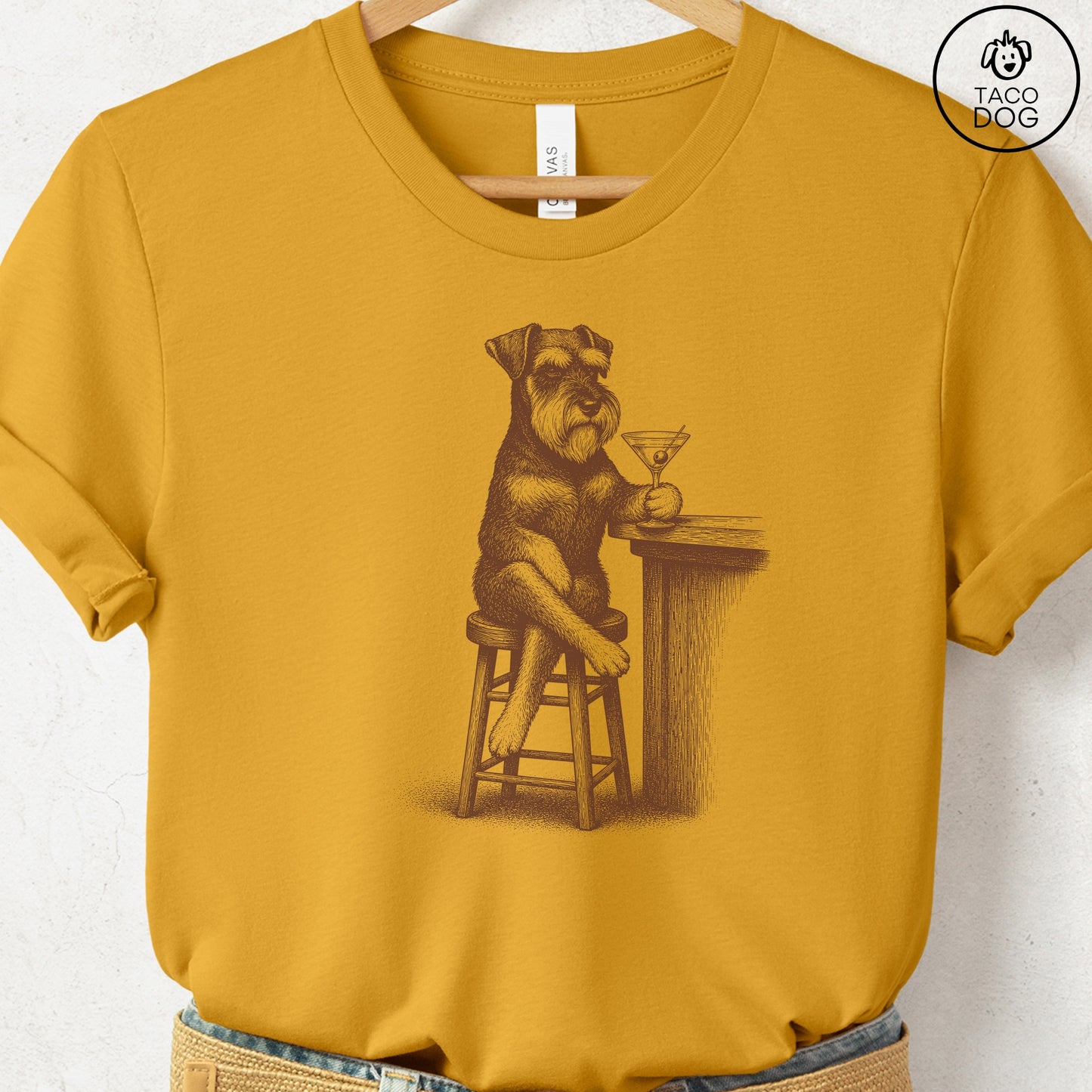 Schnauzer Martini T-Shirt
