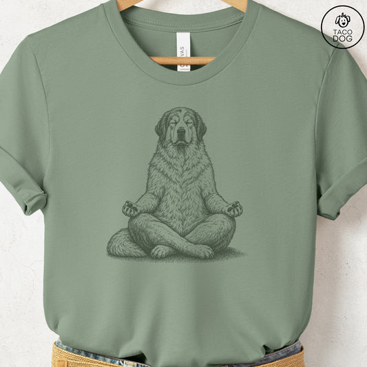Great Pyrenees Meditate T-Shirt Sage Taco-Dog