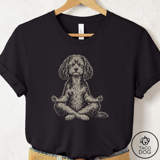 Havanese Meditate T-Shirt Black Taco-Dog