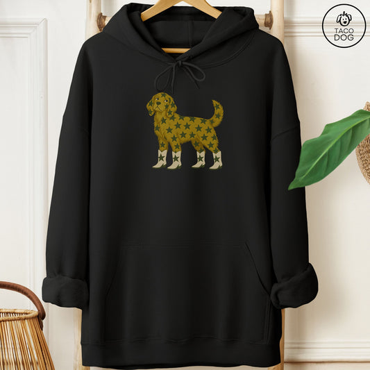 Golden Retriever My Stars Hoodie Black Taco-Dog