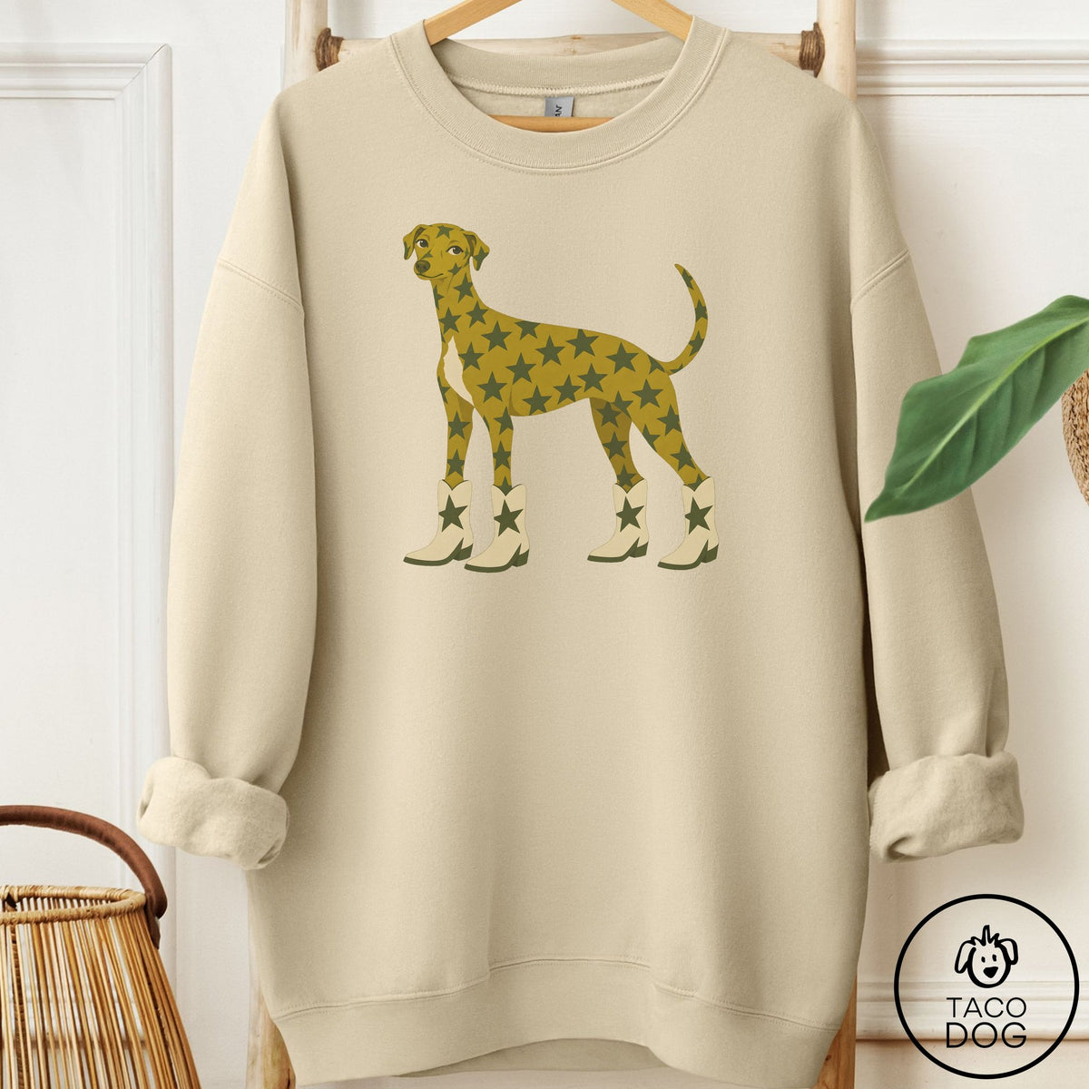 Italian Greyhound Whippet My Stars Sweatshirt Sand Taco-Dog