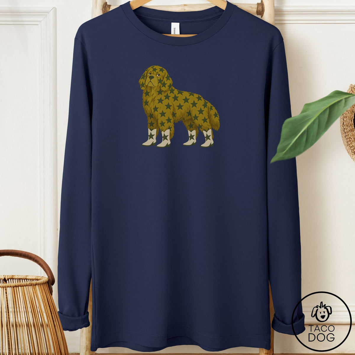 Newfoundland My Stars Long Sleeve Tee Navy Taco-Dog