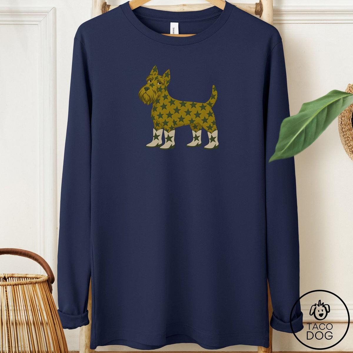 Scottie My Stars Long Sleeve Tee Navy Taco-Dog